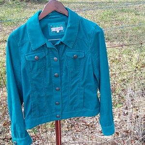 Corduroy Jacket Size Teal 